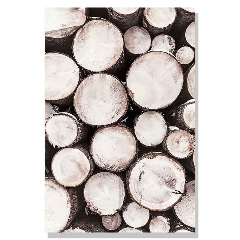 Nordic Winter Forest Deer Landscape Wall Art Fine Art Canvas Prints Gallery Wall Pictures for Living Room Dining Room Art for Scandinavian Home Decor | Skanto
