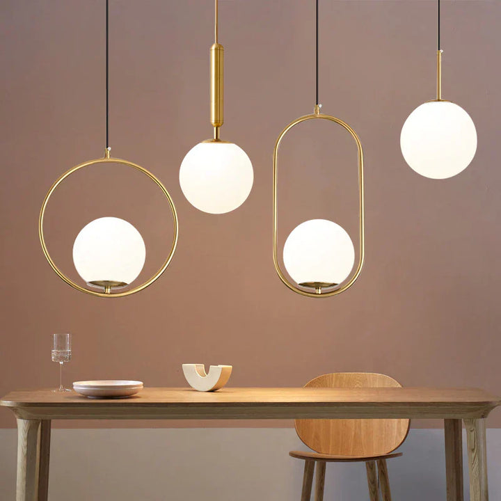 Nordic glass pendant lights