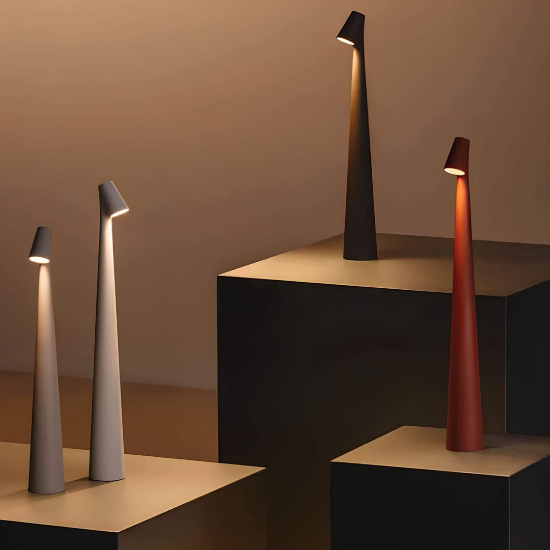 Skanto | Skanto Minimalistisk LED Bordlampe | Trådløs | Dimbar | Lese lampe | Spisestue belysning