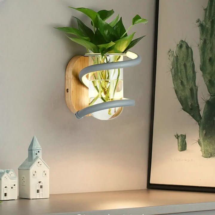 Skanto | LED vegg vase lampe med nordisk design for utendørs områder