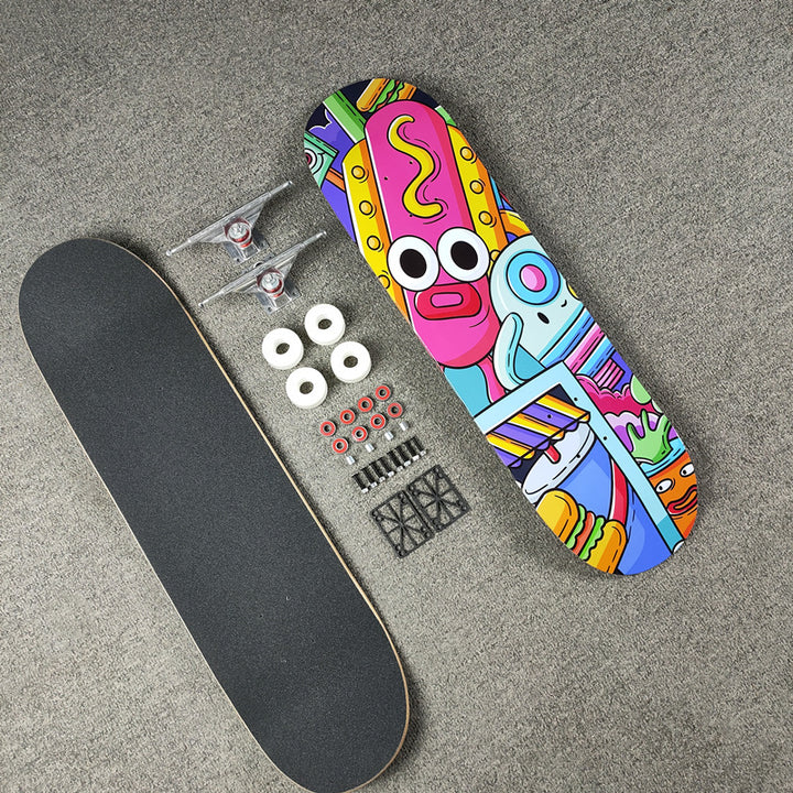 Grafisk Kunstnerisk Skateboard Skanto
