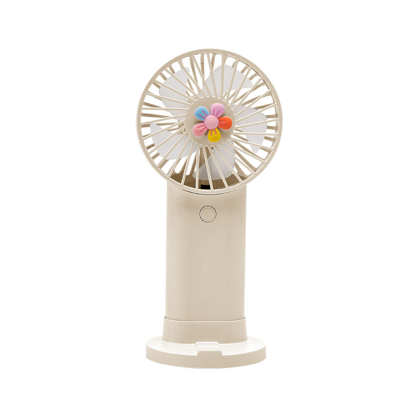 Dame Bærbar Håndventilator med lekent Blomsterdesign Skanto