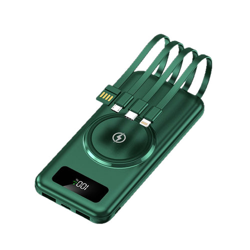 Powerbank med trådløs ladefunksjon fra Skanto