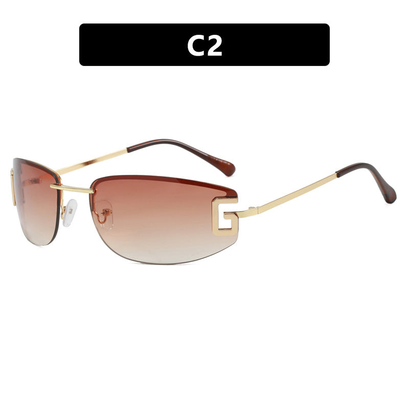 Women's futuristic sunglasses with sporty design and UV protection Skanto
