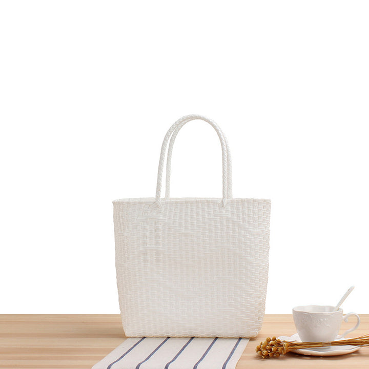 Practical tote bag with wave pattern Skanto