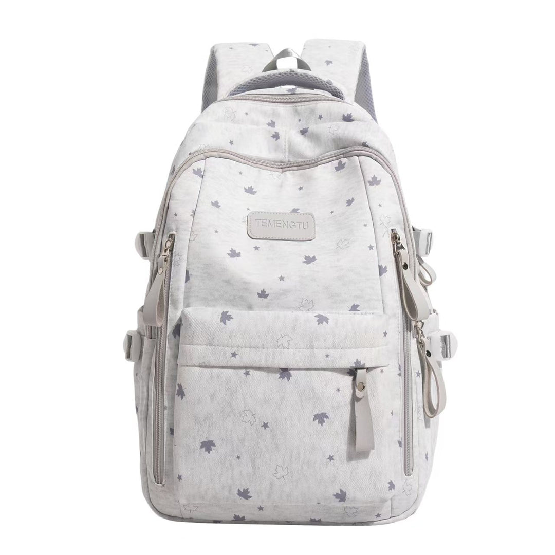 Blomstertrykk Multi-Compartment Ryggsekk Skanto