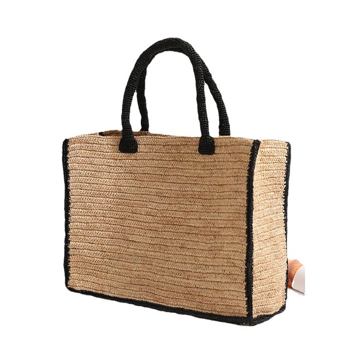 Handmade basket bag with reinforced handles Skanto