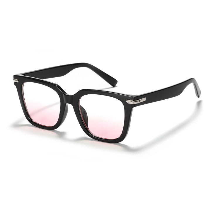 Dame moteriktig quadratisk solbrille med høykvalitets glass Skanto