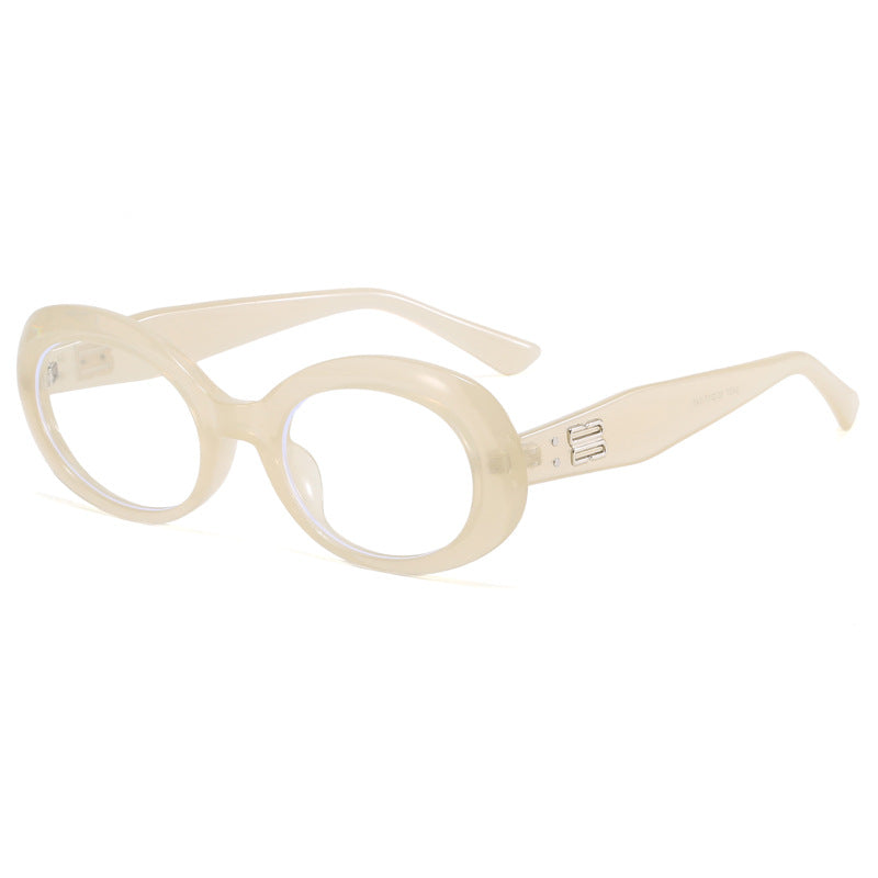 Dame retro-inspirert solbrille med bred ramme Skanto