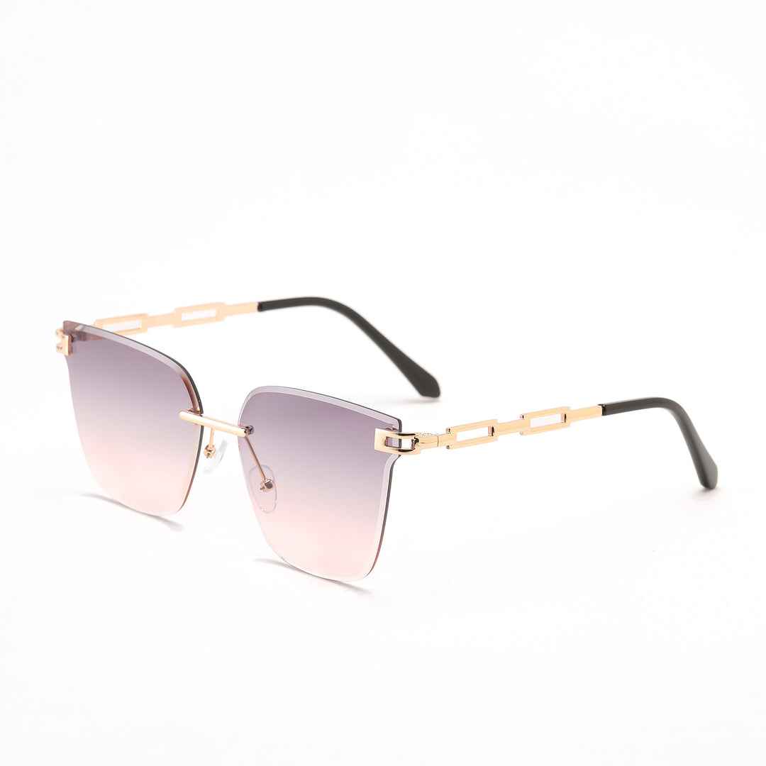 Dame moterøkt solbrille med filigranramme og UV-beskyttelse Skanto