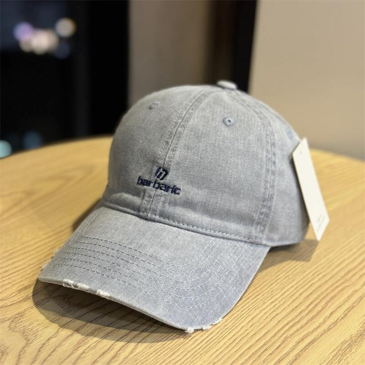 Men's Distressed Cotton Twill Baseball Cap Skanto