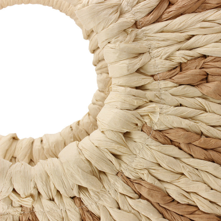 Elegant Straw Bag with Fixed Handle Skanto