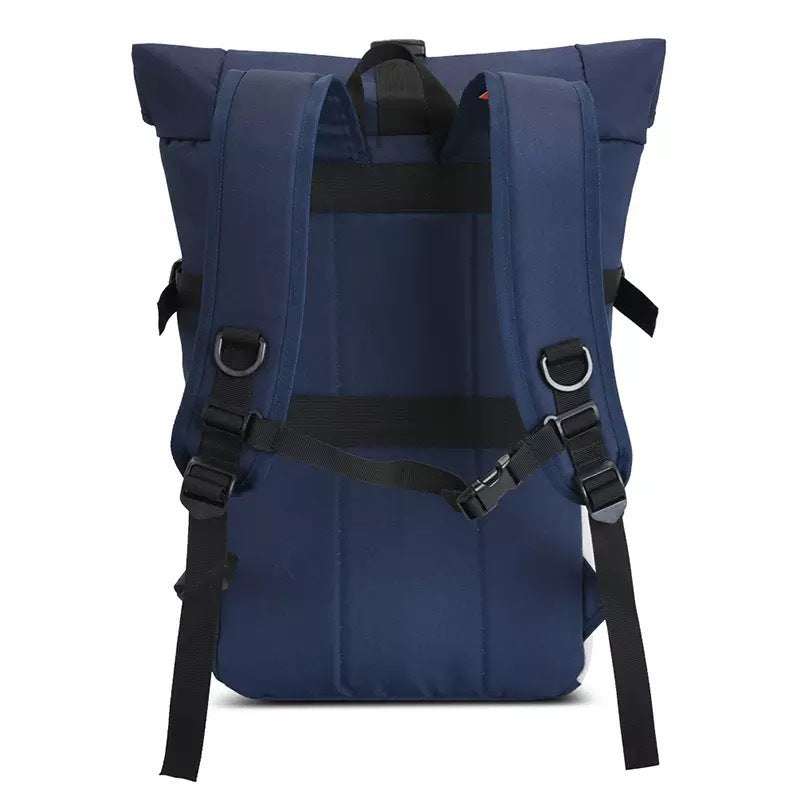 Moderne Rolltop-ryggsekk med multifunksjonelle utvendige lommer Skanto