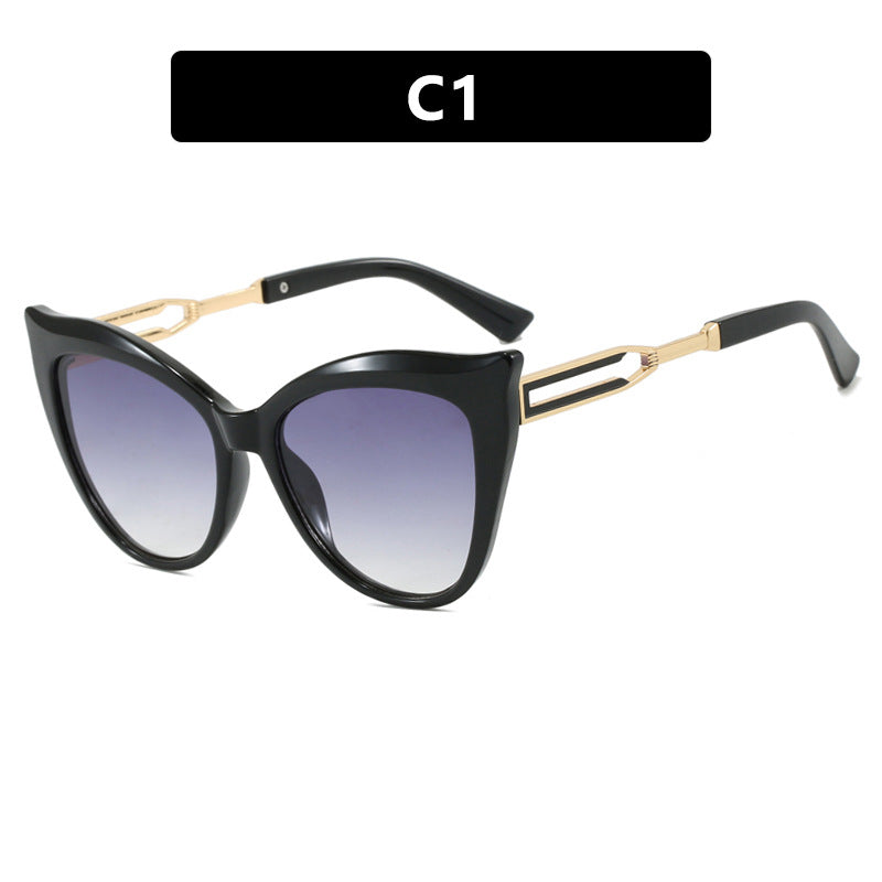 Women's cat-eye glasses with elegant metal frame Skanto