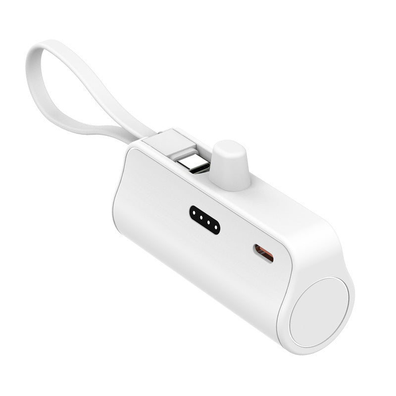 Bærbar powerbank med integrert ladekabel og kompakt design Skanto