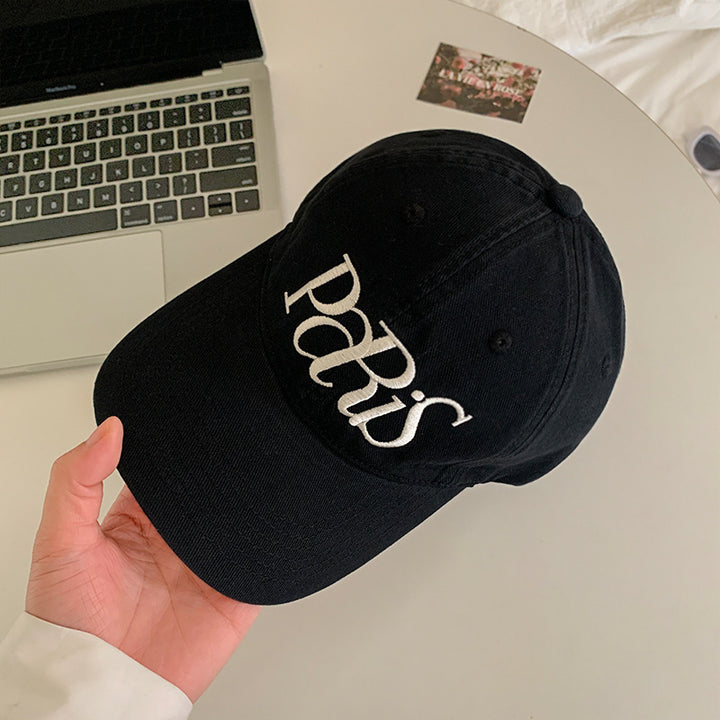 Dame bomullsbroderte caps Skanto