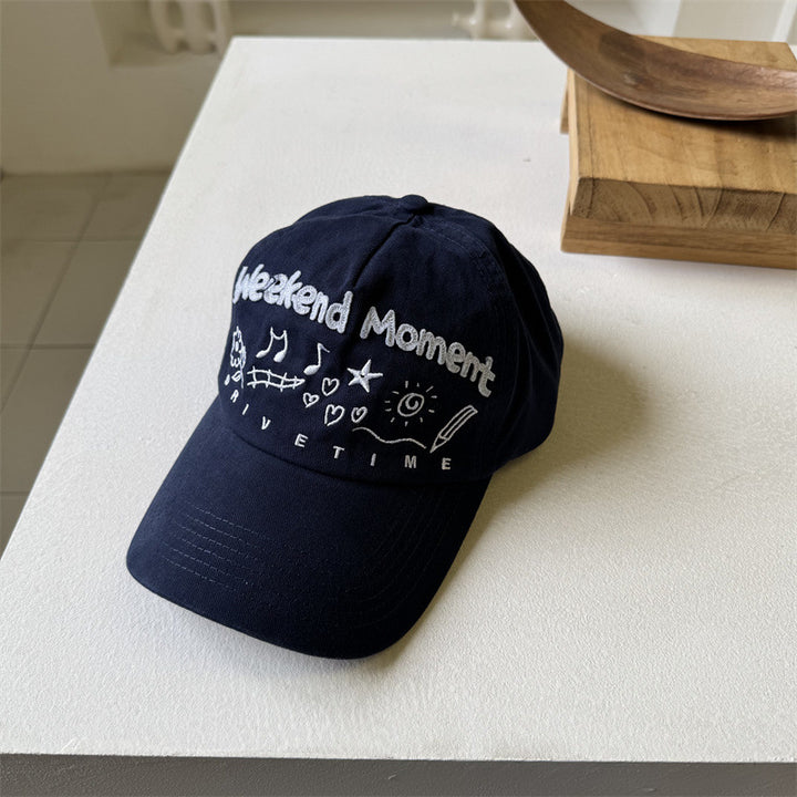 Kvinnens broderte grafiske visircap Skanto