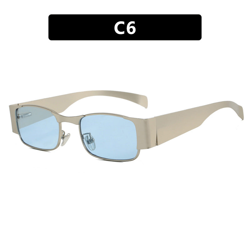 Women's fashionable rectangular sunglasses with elegant lenses Skanto