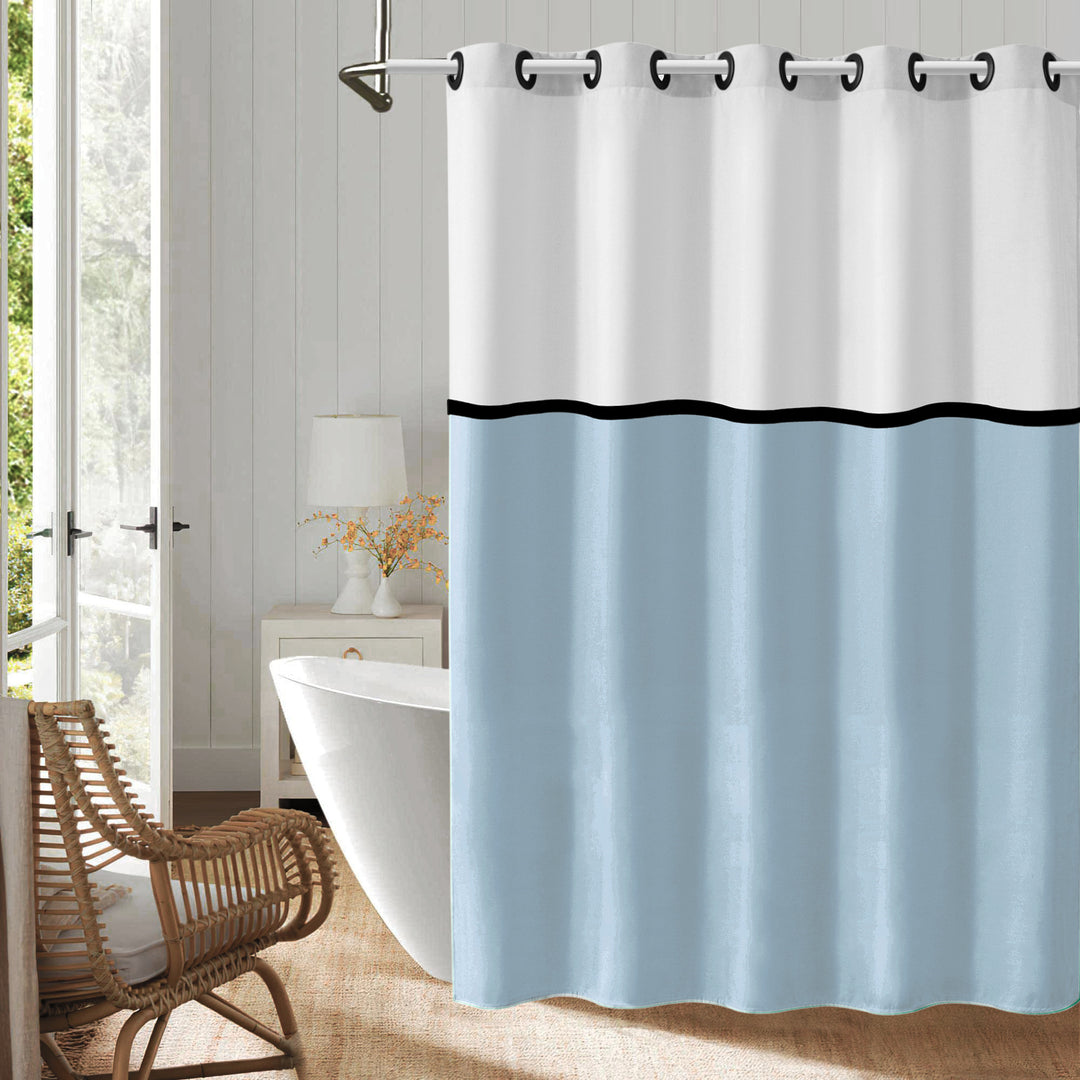 Moderne Geometrisk Design Dusjforheng Skanto