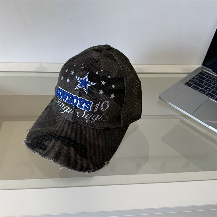 Herre Slitt Camuflasje Grafisk Baseball Caps Skanto