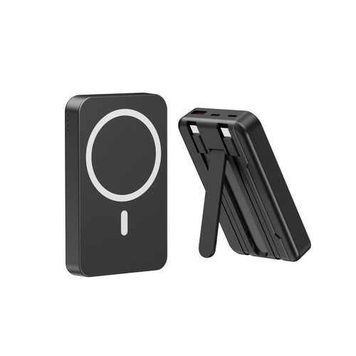 Magnetisk bærbar powerbank med stativfunksjon Skanto