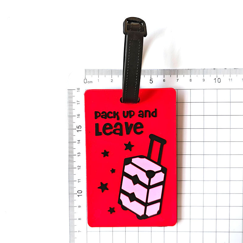 Unisex bagasjelapp i kreativ regnbue-design Skanto