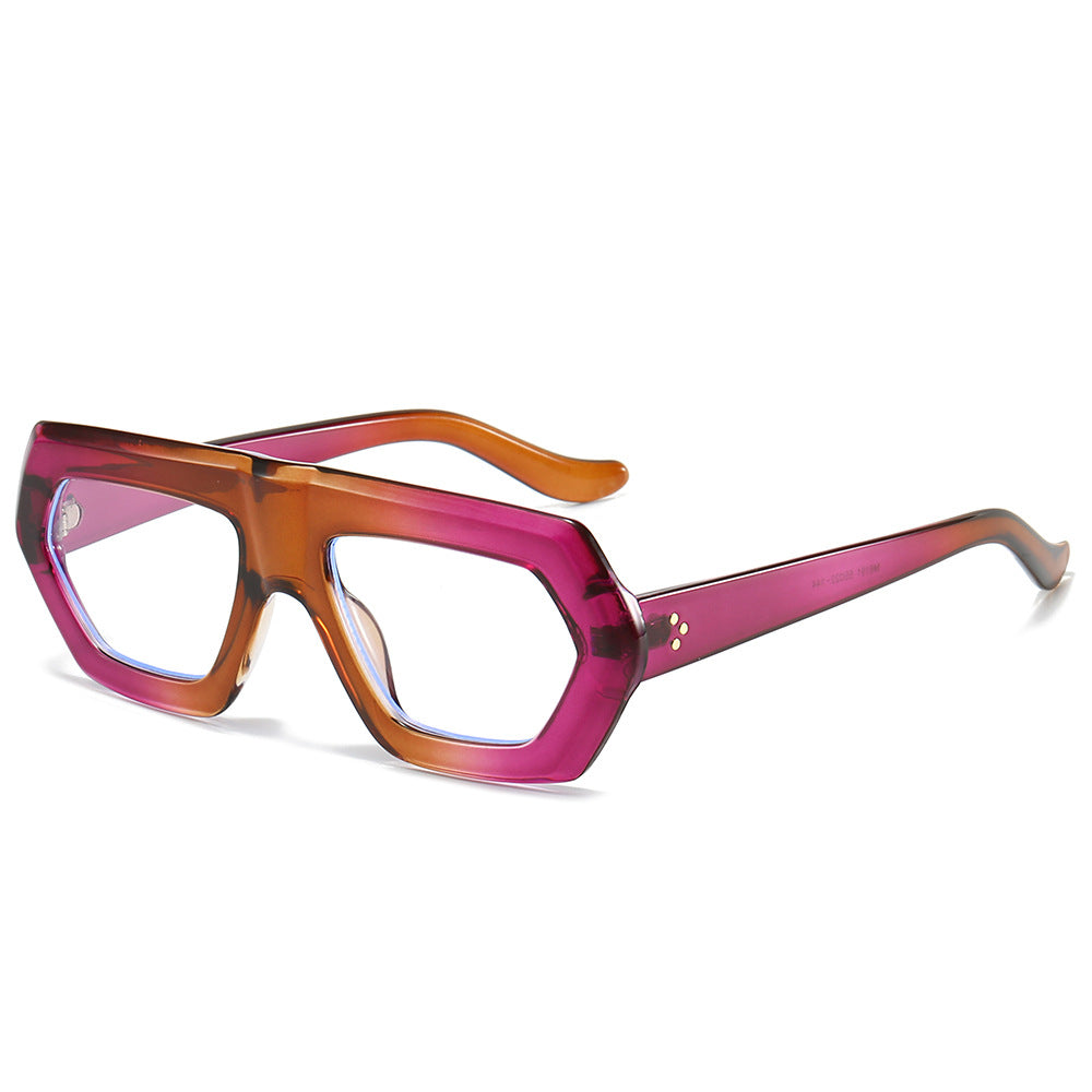 Women's Fashionable Optical Glasses in Extravagant Hexagon Design Skanto
