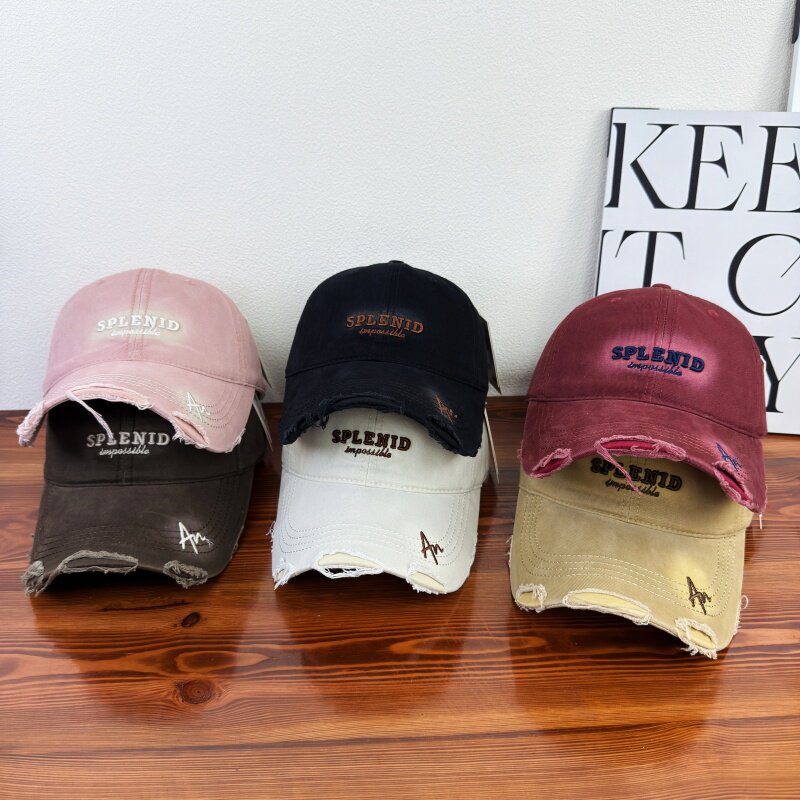 Kvinne Slitt Grafisk Baseball Caps Skanto
