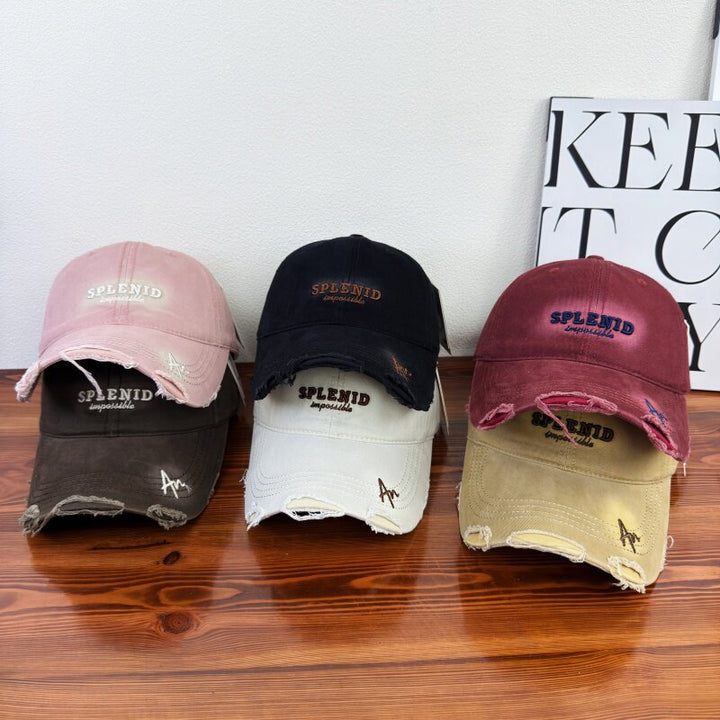 Kvinne Slitt Grafisk Baseball Caps Skanto
