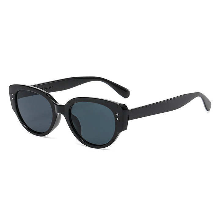 Dame moteriktig Cat-Eye briller med trendy tykke rammer Skanto