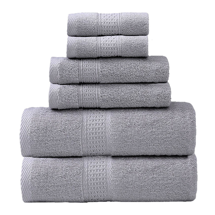 Frottee Håndkle-Set Med Elegant Bånd
