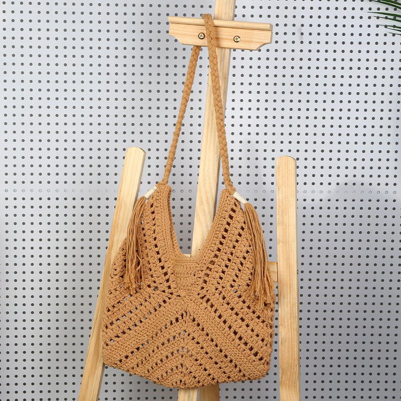 Heklet crossbody-veske Skanto