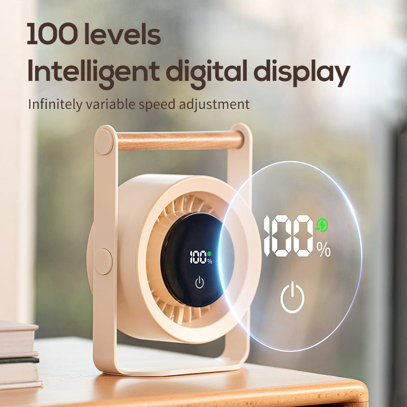 Unisex høyytelses-USB-luftsirkulator med digitalt display Skanto