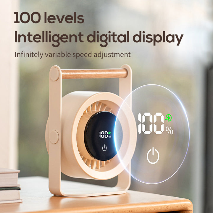 Unisex høyytelses-USB-luftsirkulator med digitalt display Skanto