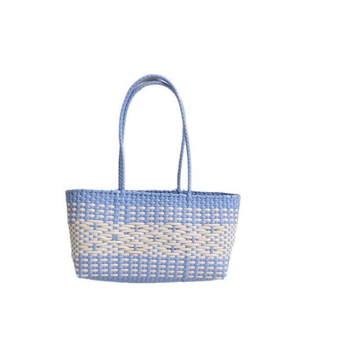 Braided tote bag with modern accents Skanto