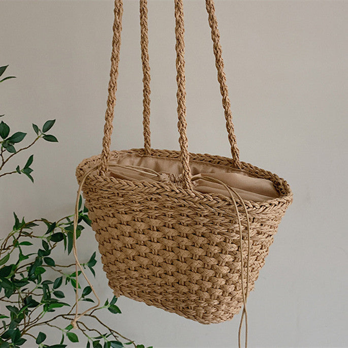 Håndknyttede bast-håndbag Skanto