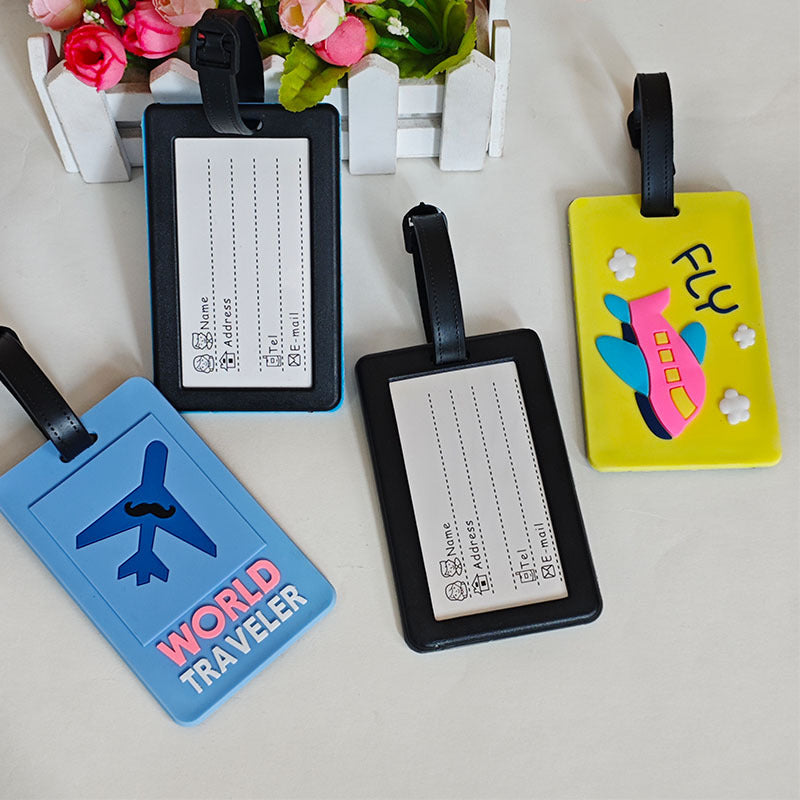 Unisex kreativ bagasjetagger i flydesign Skanto