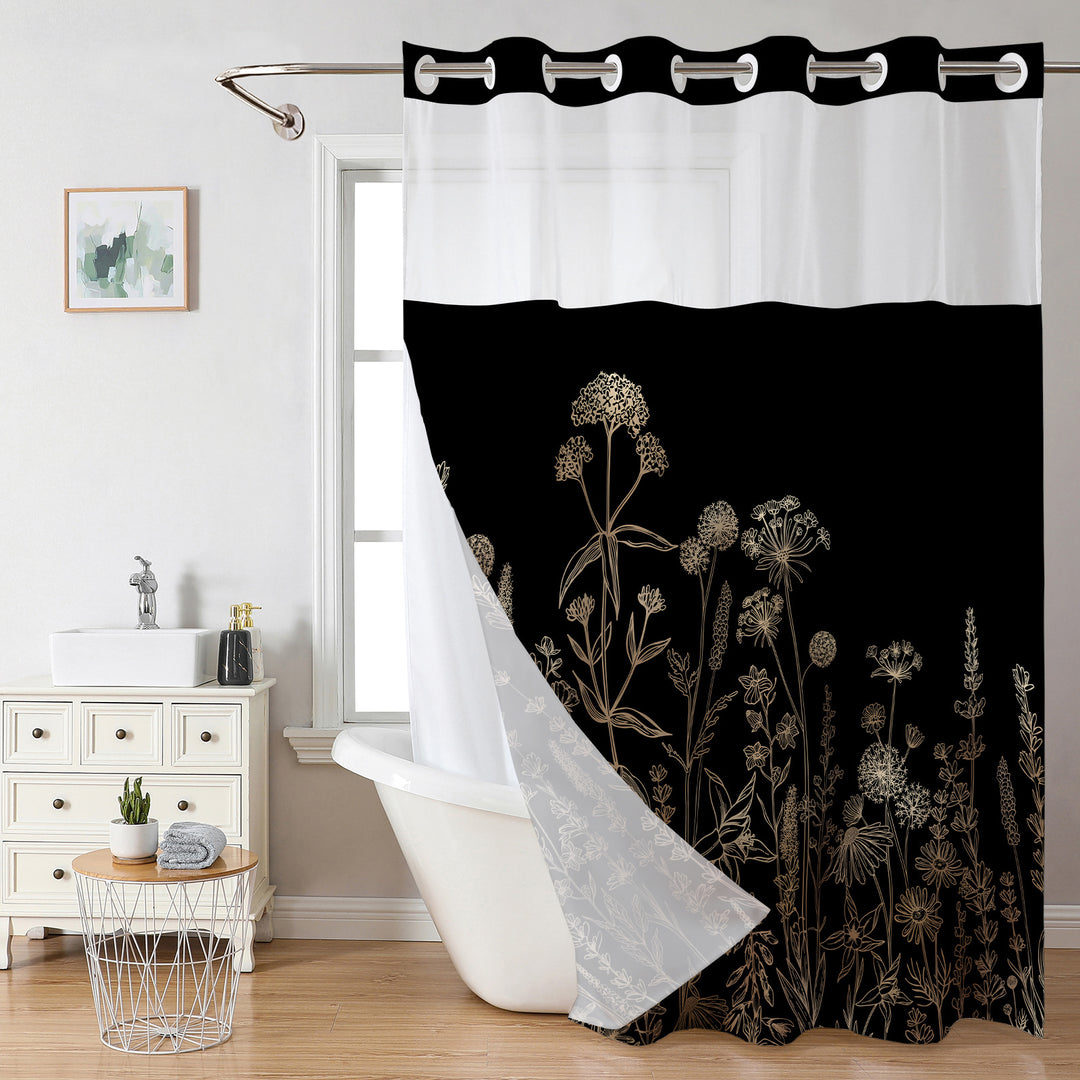 Elegant Floral Print Dusjforheng Skanto
