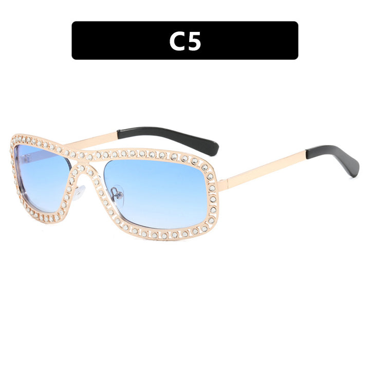 Women's fashionable sunglasses with sparkling frame Skanto