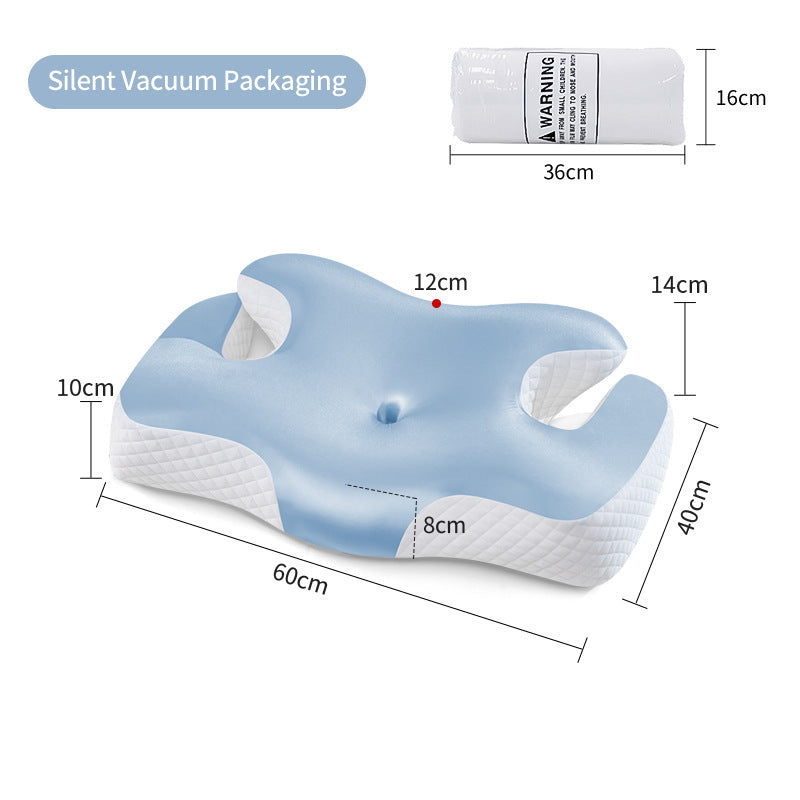 Ergonomisk nakke- og skuldersovepute med kjølende gel-overflate Skanto