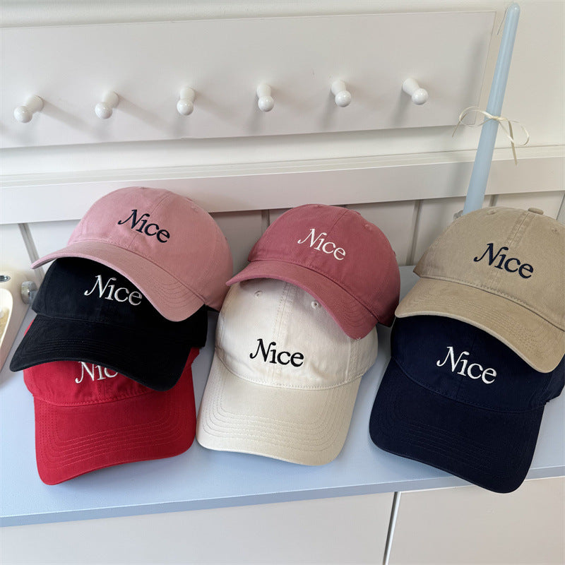 Kvinnebrodert bomull baseballcap Skanto