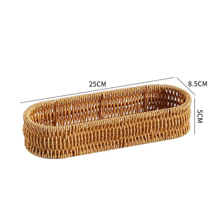 Oval Woven Storage Tray Skanto