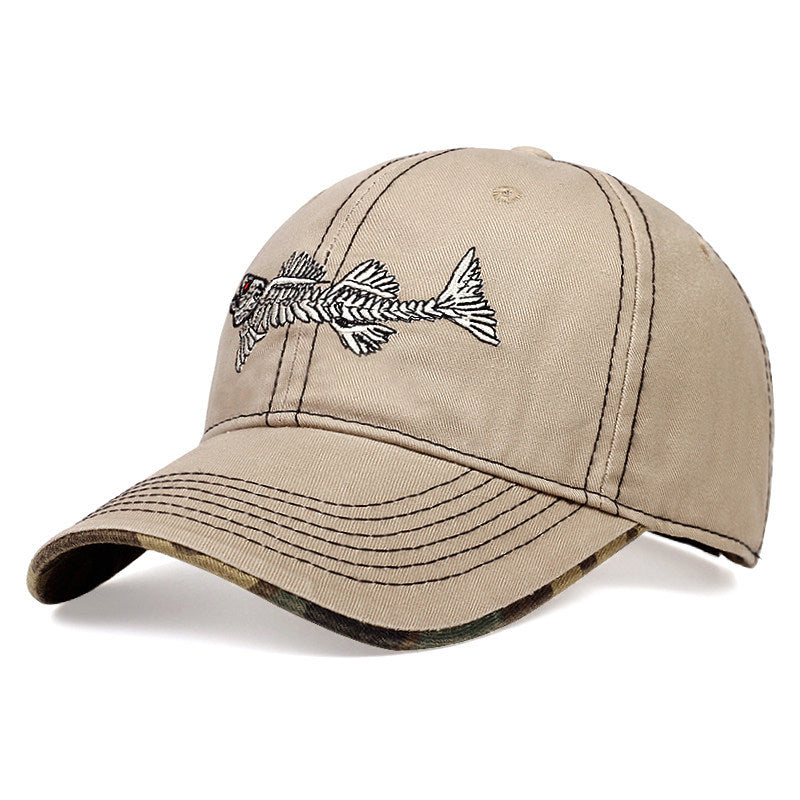 Herre Casual Fisker Brodert Caps Skanto