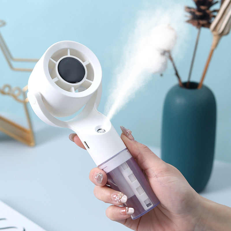 Unisex Bærbar Håndvifte med integrert Sprayfunksjon Skanto