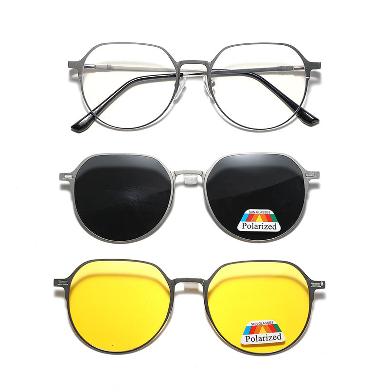 Dame moteriktig solbrille med ulike linser Skanto