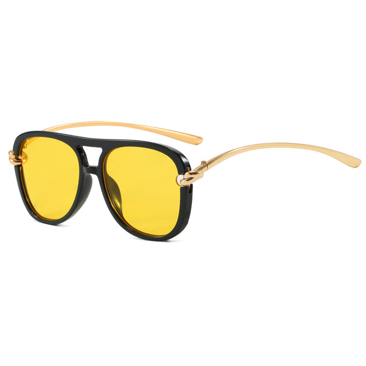 Women's sports sunglasses with wide plastic frame and UV protection Skanto