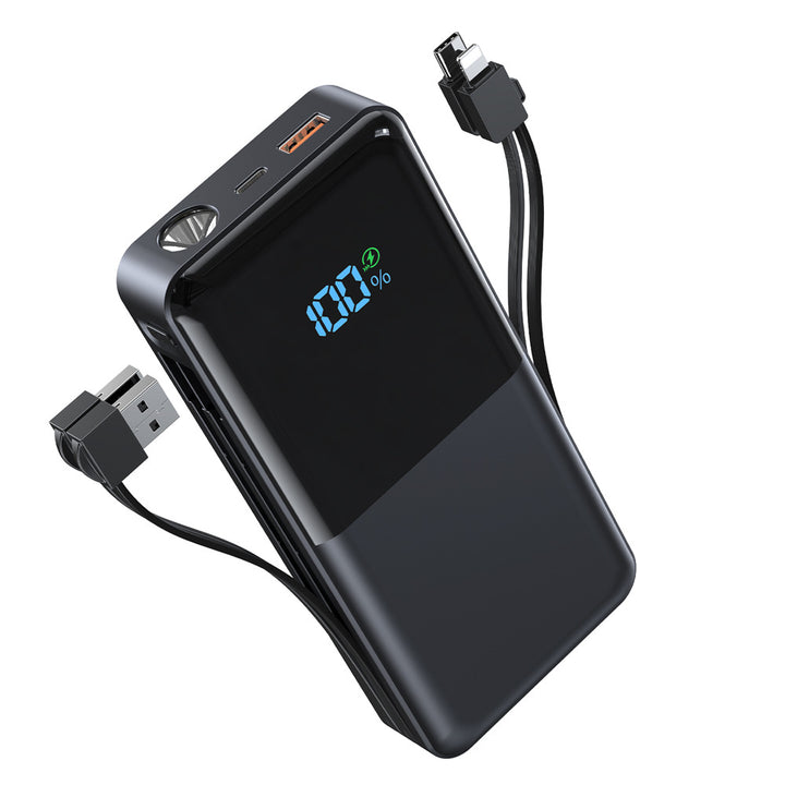 Bærbar Powerbank med integrert LED-skjerm og hurtigladefunksjon Skanto