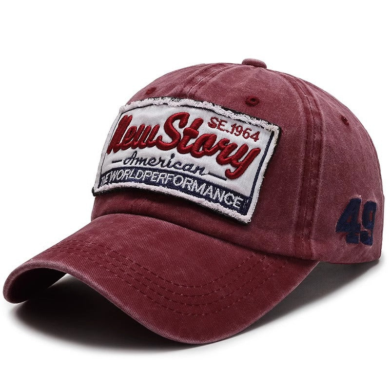 Herre Vintage-inspirert Brodert Casual Caps Skanto