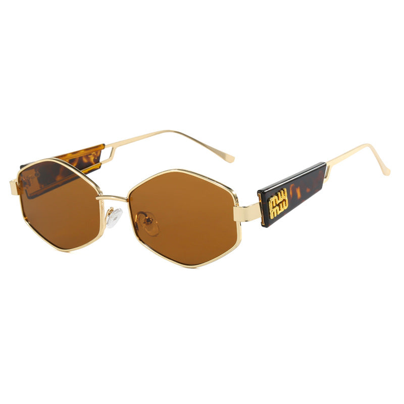 Women's Geometric Sunglasses with Fashionable Design and UV Protection Skanto