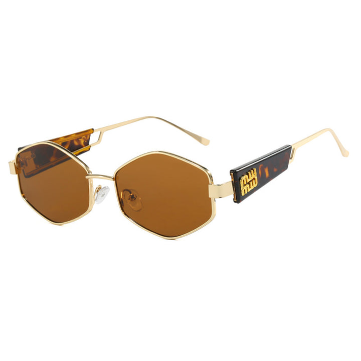Women's Geometric Sunglasses with Fashionable Design and UV Protection Skanto